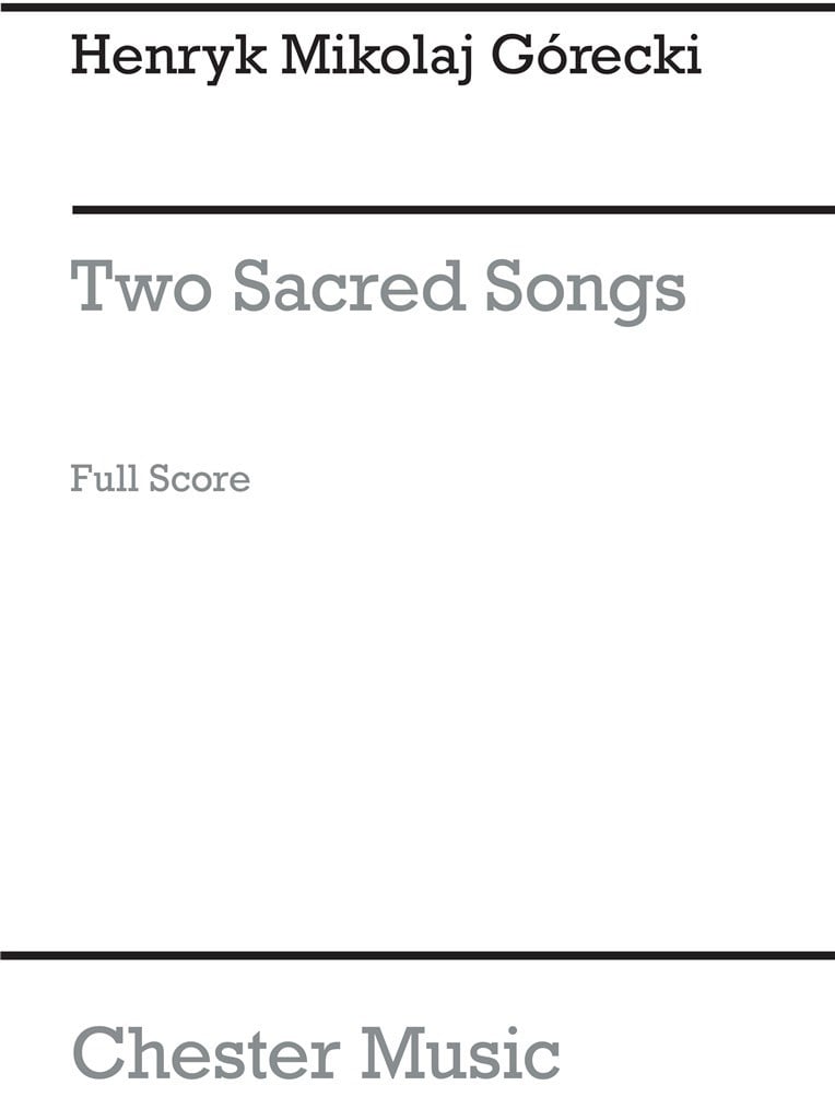 2 Sacred Songs Op.33